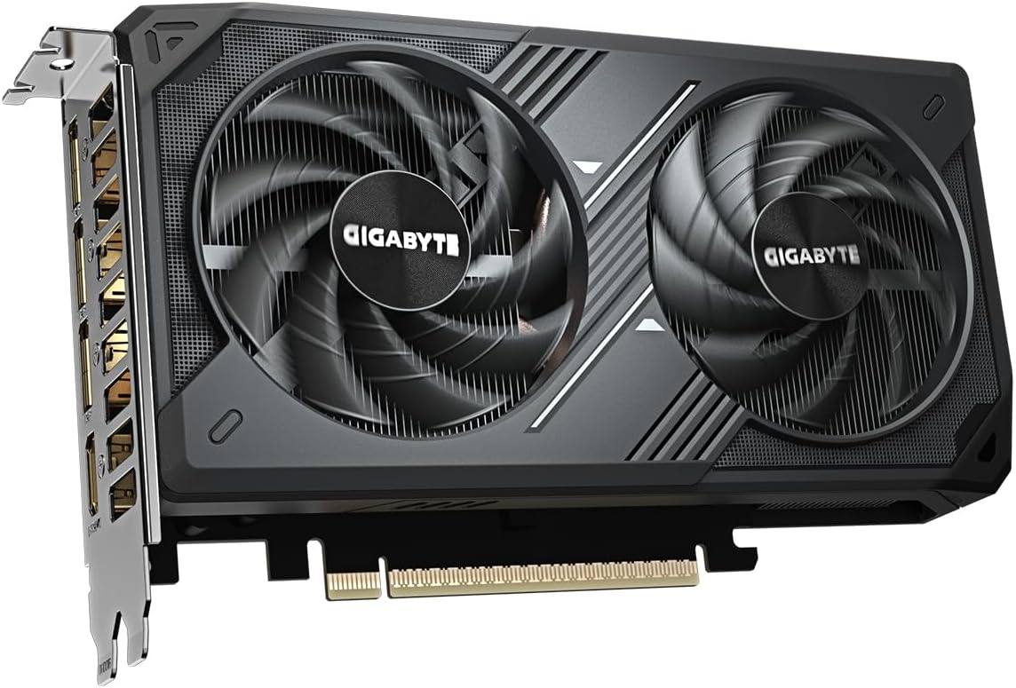 Gigabyte GeForce RTX 5060 WINDFORCE MAX OC 8G Graphics Card - 8GB GDDR7, 128bit, PCI-E 5.0, 2512MHz Core Clock, 3 x DP, 1 x HDMI, NVIDIA DLSS 4, GV-N5060WF2MAX OC-8GD