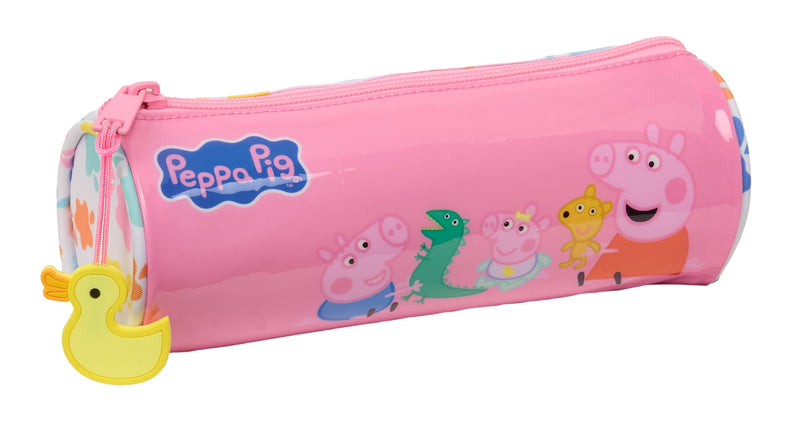 PEPPA PIG BABY PIG – Round School Pencil Case, Children, Child, Ideal for Children from 5 to 14 Years, Comfortable and Versatile, Quality and Resistance, 20 x 7 cm
