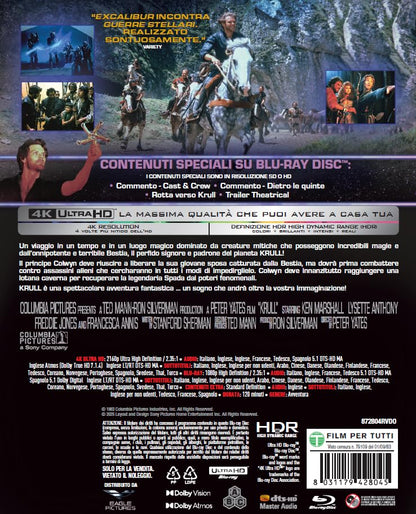 Krull - 4K Steelbook (Bd 4K + Bd Hd)