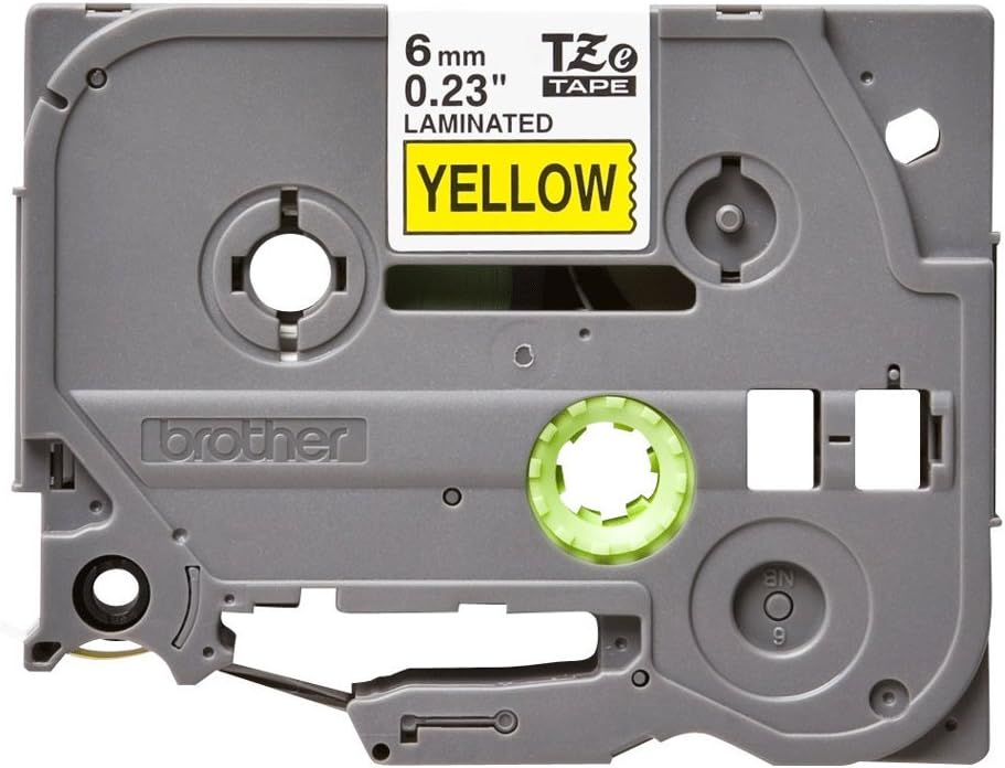 Brother TZe-611 - Black on yellow - Roll (0.6 cm) 1 cassette(s) laminated tape - for Brother PT-D210, D600, H110, P-Touch PT-1005, 1880, P-Touch Cube Pro PT-P910