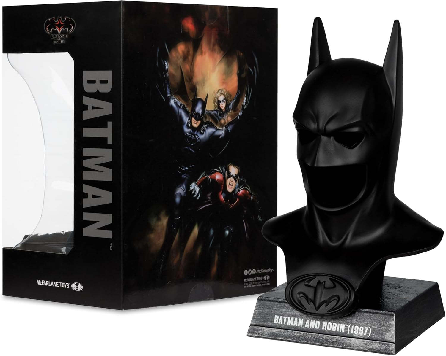 McFarlane DC Direct Batman (Batman and Robin) Cowl Replica 1:3 Scale Toys