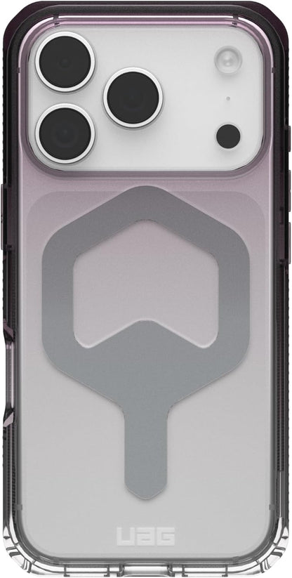 URBAN ARMOR GEAR UAG Designed for iPhone 17 Pro Case Plyo - Compatible with MagSafe Translucent Military Grade Protective Cover, Black/Clear Ombre