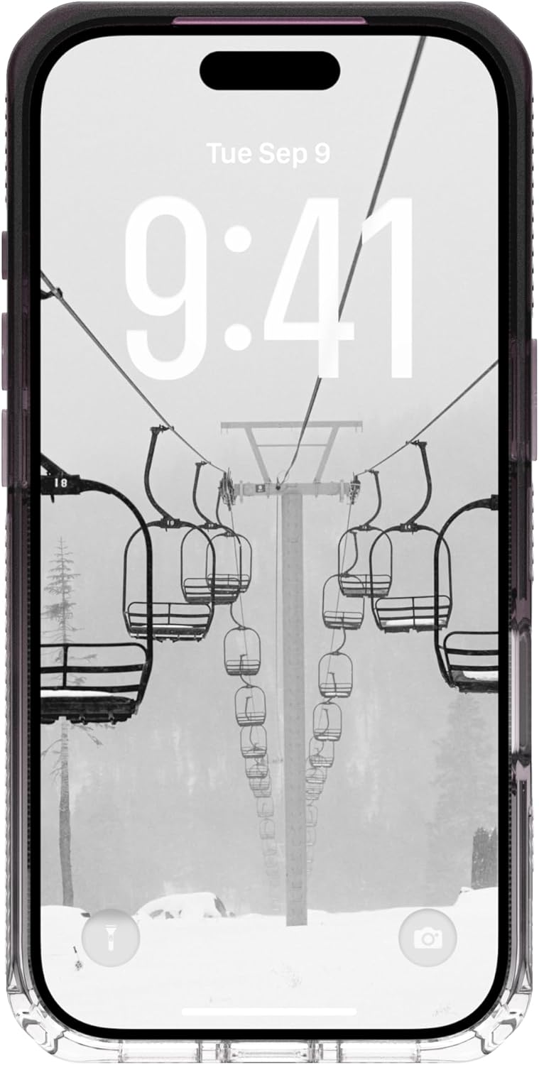 URBAN ARMOR GEAR UAG Designed for iPhone 17 Pro Case Plyo - Compatible with MagSafe Translucent Military Grade Protective Cover, Black/Clear Ombre