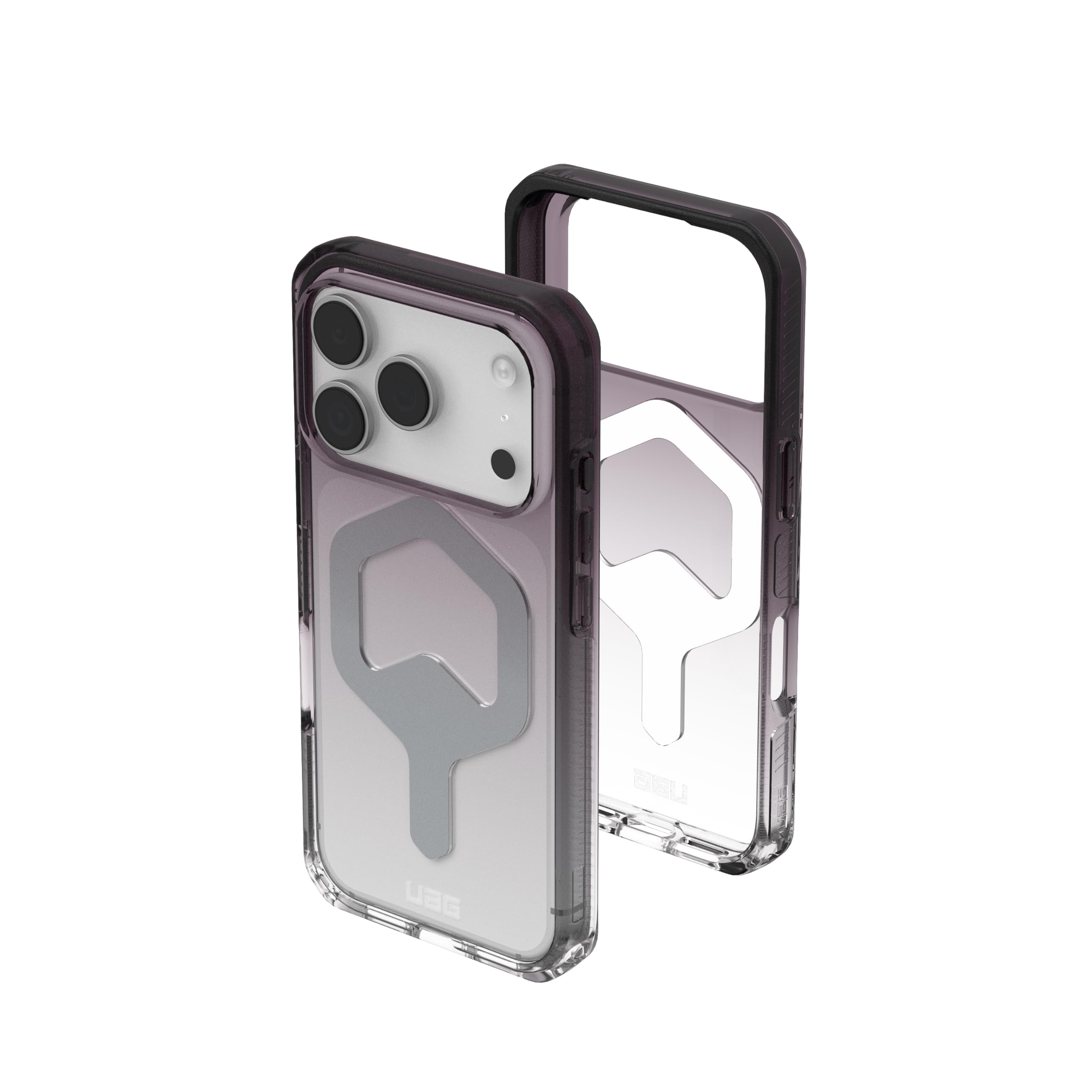 URBAN ARMOR GEAR UAG Designed for iPhone 17 Pro Case Plyo - Compatible with MagSafe Translucent Military Grade Protective Cover, Black/Clear Ombre