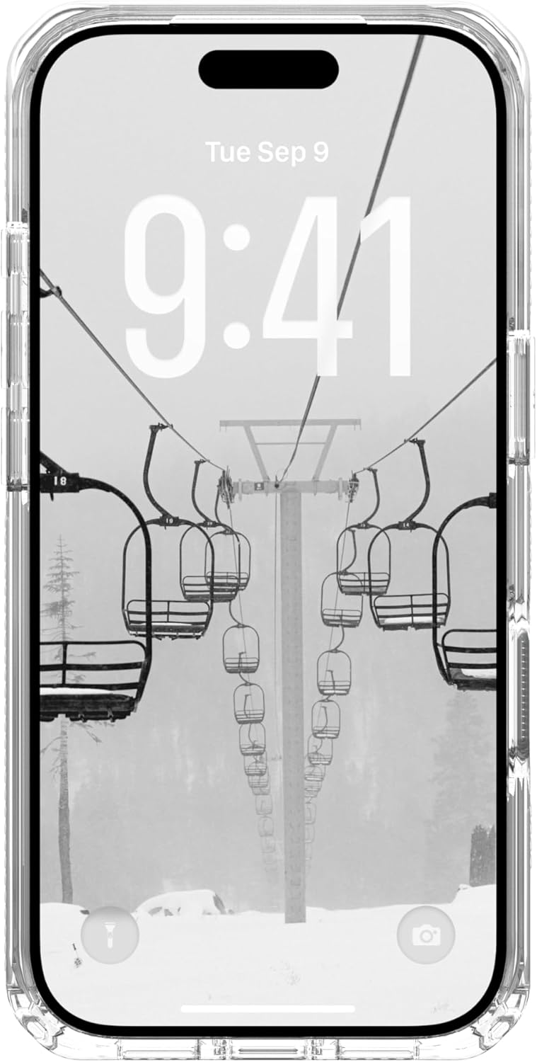URBAN ARMOR GEAR UAG Designed for iPhone 17 Pro Case Plyo - Compatible with MagSafe Transparent Military Grade Protective Cover, Ice/White