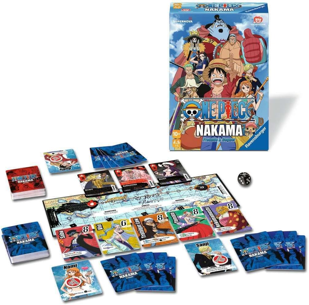 One Piece Nakama - Gesellschaftsspiel & Brettspiel ab 10 Jahre: Freunde & Gegner