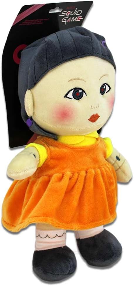 Play by Play Squid Game Young-HEE Doll - 28 cm Plush Embroidered Details Original Licensed Product