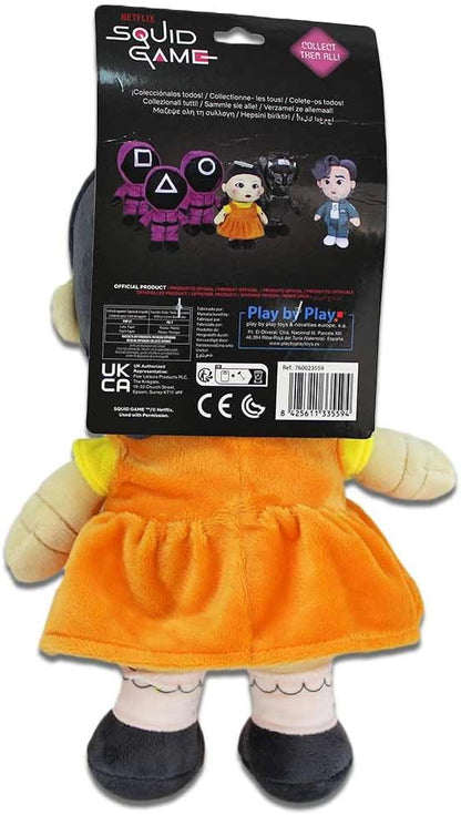 Play by Play Squid Game Young-HEE Doll - 28 cm Plush Embroidered Details Original Licensed Product