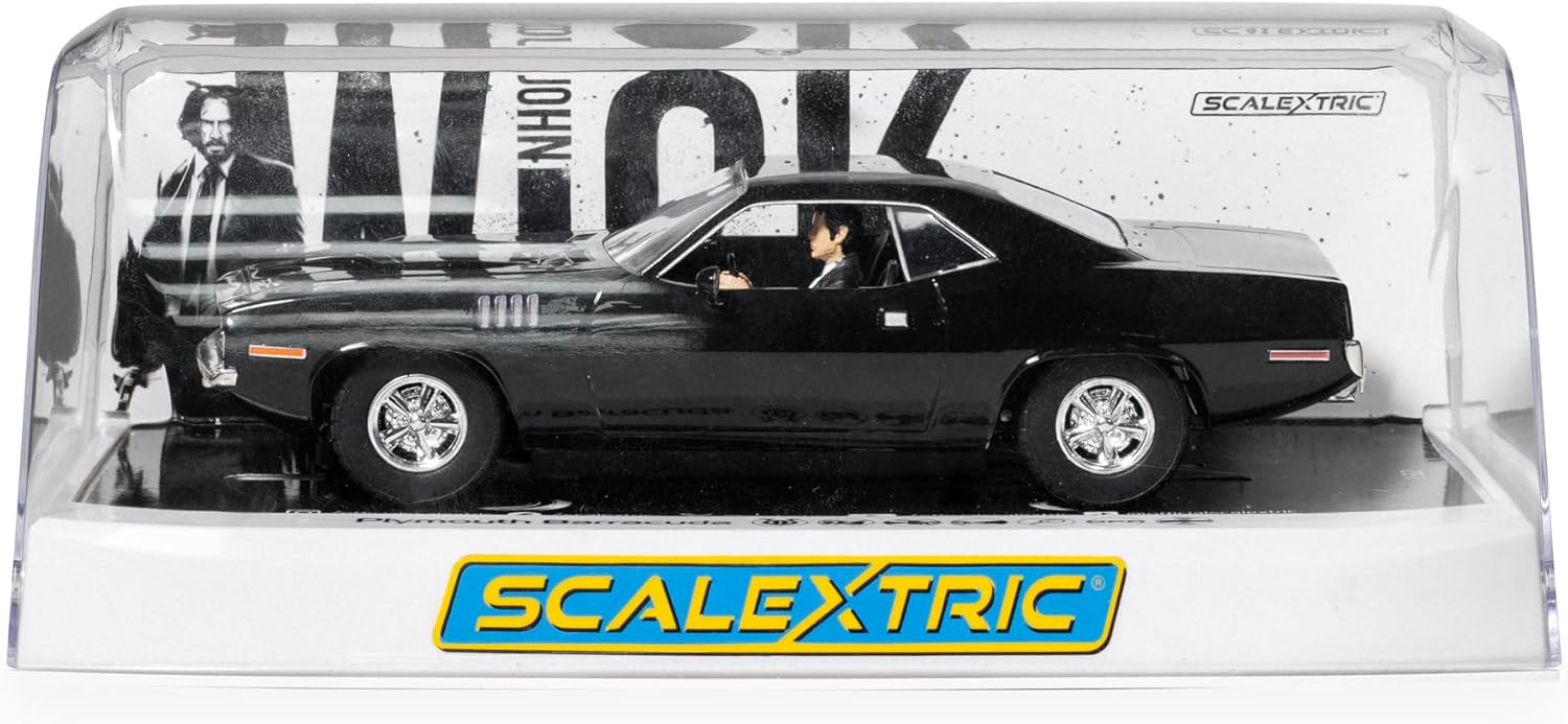 Scalextric C4595 John Wick Plymouth Barracuda - John Wick Chapter 4