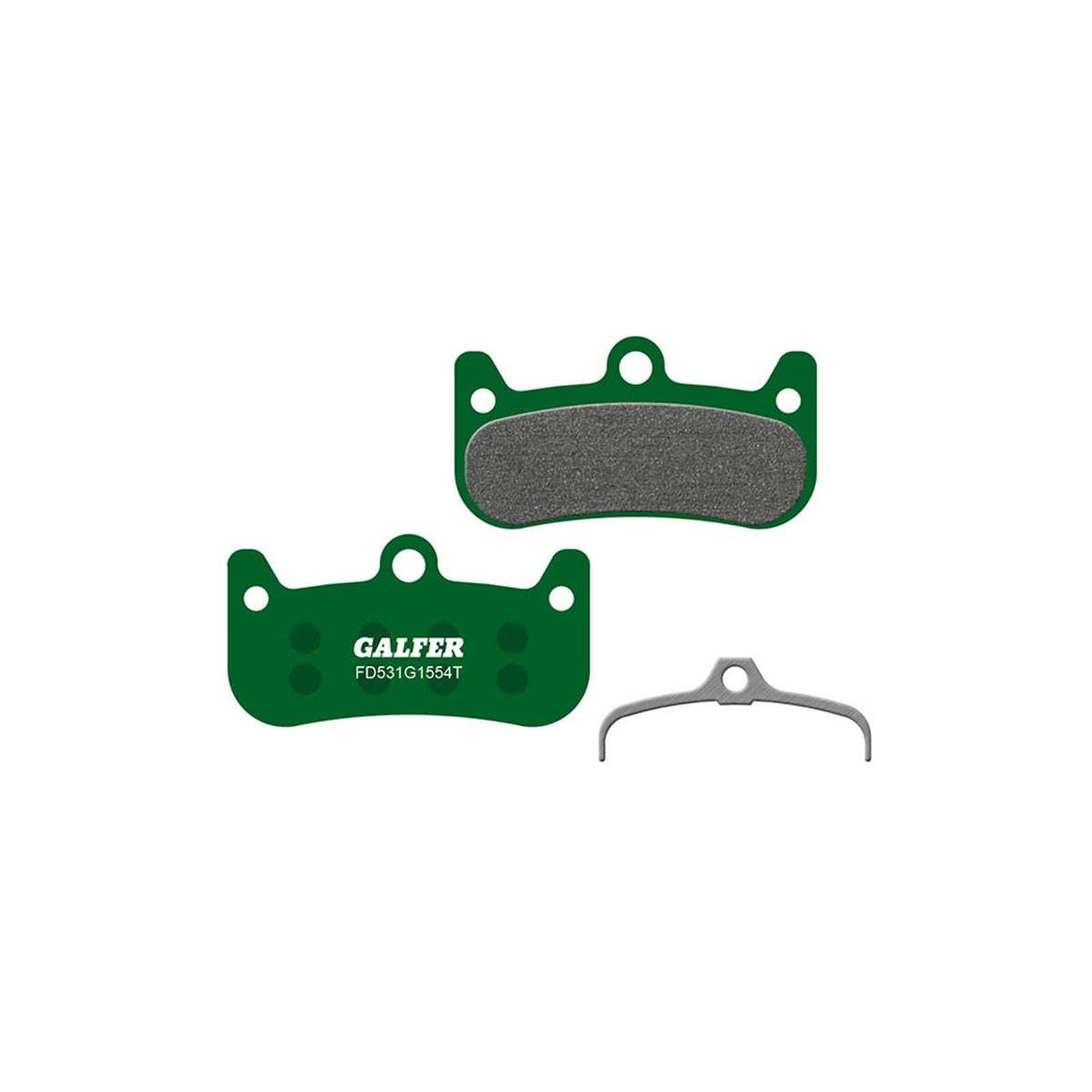 GALFER G1554T Pro Bike Brake Pads, Semi-metal, Made in Spain, For Formula Cura 4 Pro, One Size, Green, Rear, Bicycle