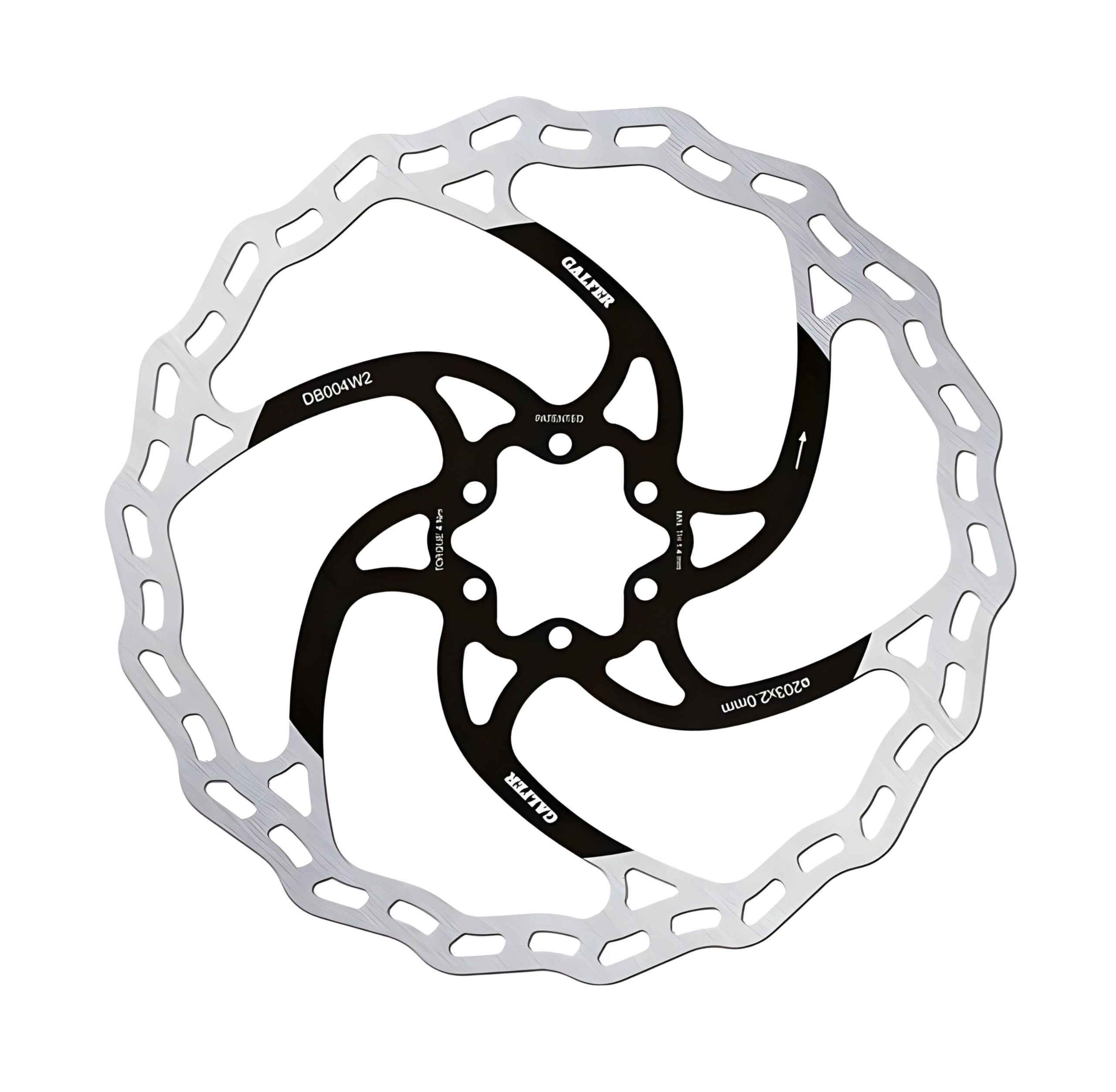 GALFER Disco Freno MTB Disc Wave Ø203X1.8MM, Accesorios y recambios bicis Unisex-Adult, Multicolor