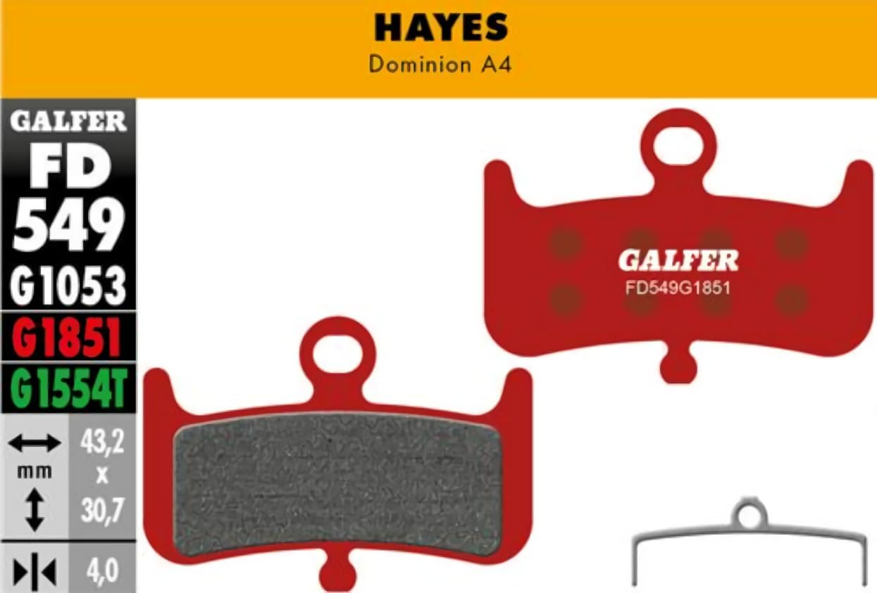 GALFER MTB Disc Brake Pad Advanced Red