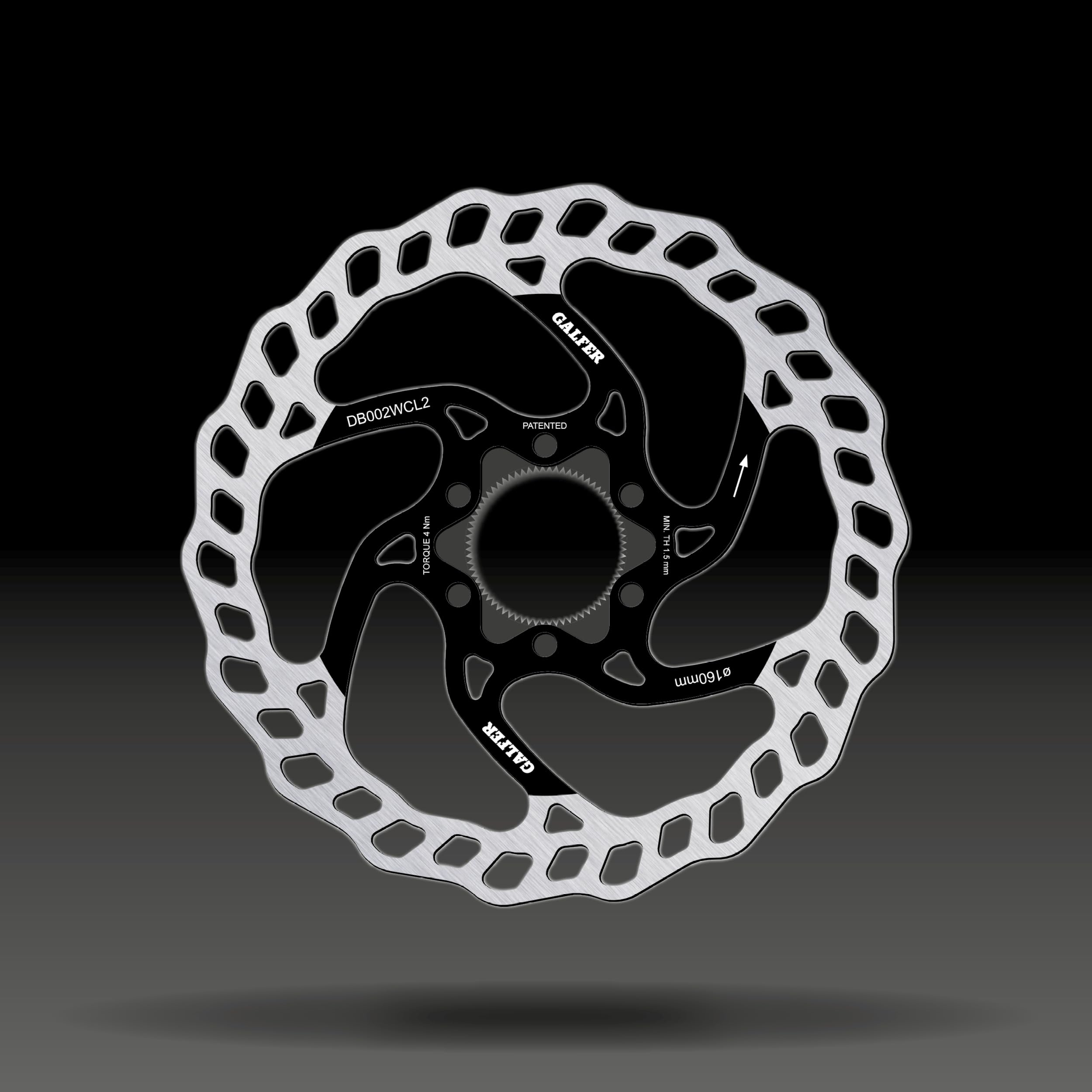 Bike MTB DISC Wave Center-Lock System Ø 160 x 2,0 mm