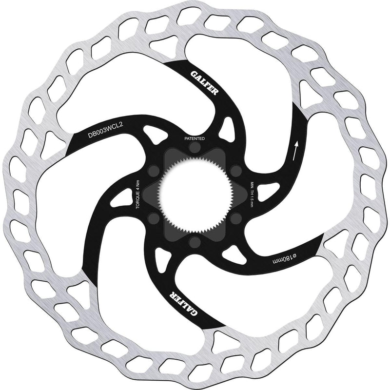 Galfer MTB-Bremsscheibe Wave Fixed Center Lock 180 x 2.0 mm
