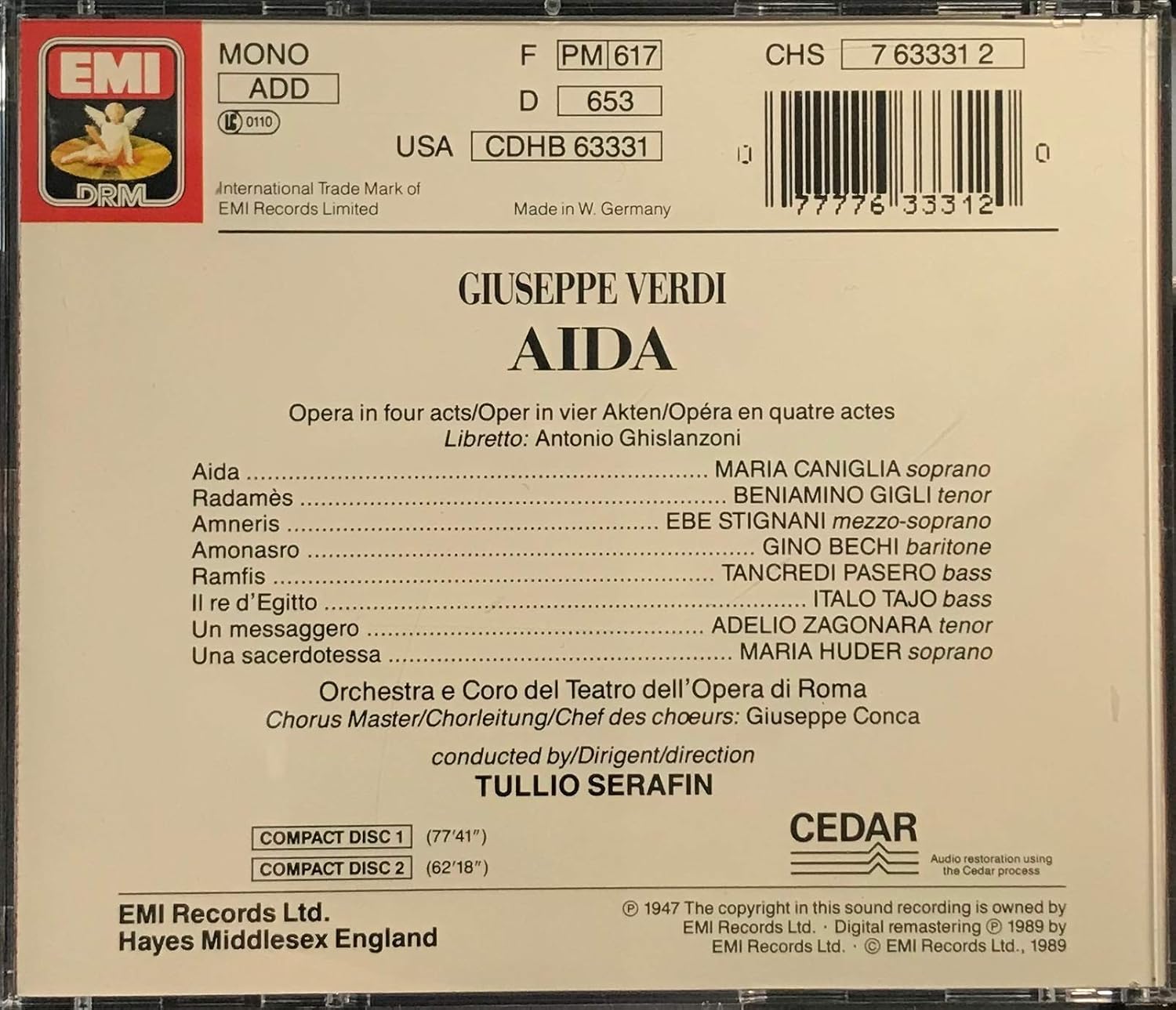 Verdi: Aida (Gesamtaufnahme)