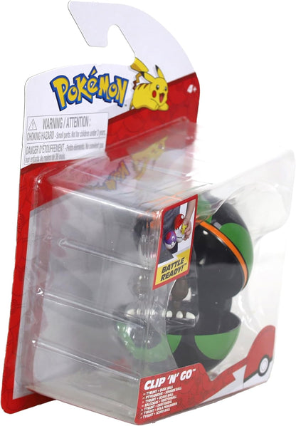 Pokémon Clip ‘N’ Go Tyrunt and Dusk Ball - Includes 2-Inch Battle Figure and Dusk Ball Accessory