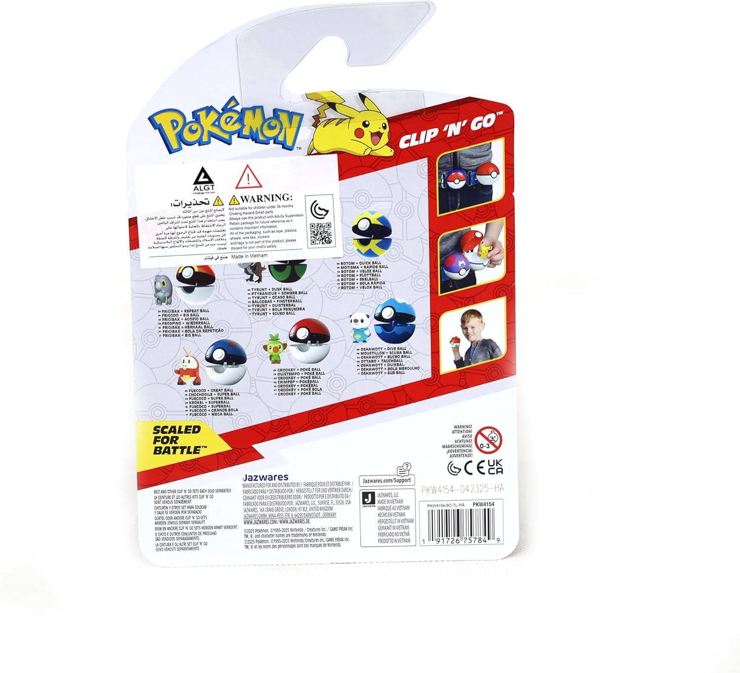 Pokémon Clip ‘N’ Go Tyrunt and Dusk Ball - Includes 2-Inch Battle Figure and Dusk Ball Accessory