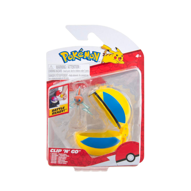 Pokemon - Clip 'n' Go - Rotom + Quick Ball/Speelgoed