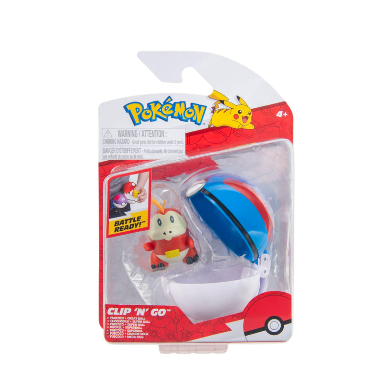 Pokemon - Clip 'n' Go - Fuecoco + Great Ball/Toys