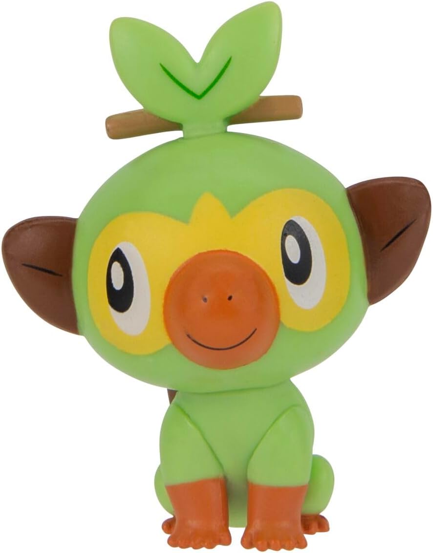 Pokémon Clip 'N' Go Grookey en Poké Ball - Inclusief 2 inch Battle Figuur en Poké Ball Accessoire