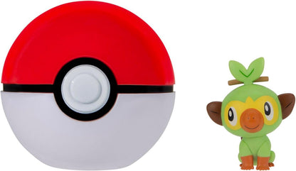 Pokémon Clip 'N' Go Grookey en Poké Ball - Inclusief 2 inch Battle Figuur en Poké Ball Accessoire