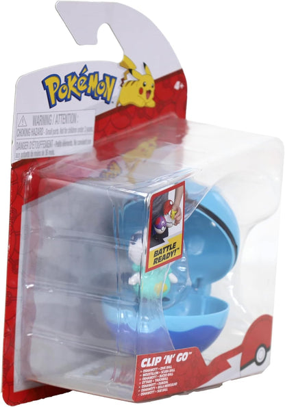 Pokémon Clip ‘N’ Go Oshawott and Dive Ball - Includes 2-Inch Battle Figure and Poké Ball Accessory