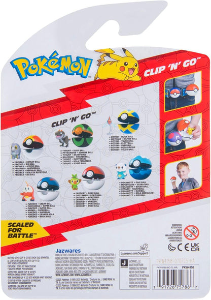 Pokémon Clip ‘N’ Go Oshawott and Dive Ball - Includes 2-Inch Battle Figure and Poké Ball Accessory