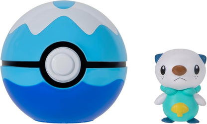 Pokémon Clip ‘N’ Go Oshawott and Dive Ball - Includes 2-Inch Battle Figure and Poké Ball Accessory