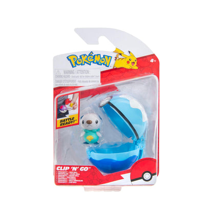 Pokémon Clip ‘N’ Go Oshawott and Dive Ball - Includes 2-Inch Battle Figure and Poké Ball Accessory