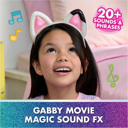 Gabby's Dollhouse: The Movie, Meow-mazing Interactive Ears, Hairband with Lights, Sounds and 3 Modes of Play, Kids Toys for Girls and Boys Ages 3 and Up