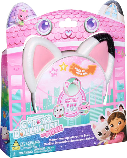 Gabby's Dollhouse: The Movie, Meow-mazing Interactive Ears, Hairband with Lights, Sounds and 3 Modes of Play, Kids Toys for Girls and Boys Ages 3 and Up
