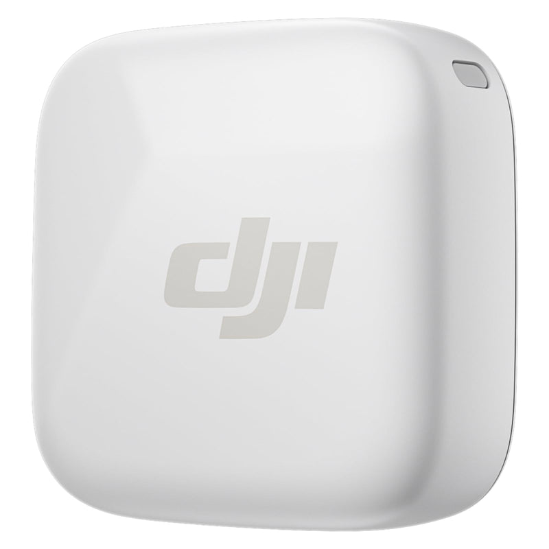 DJI Mic Mini Transmitter (Arctic White), Wireless Lavalier Microphone, Ultralight, Detail-Rich Audio, OsmoAudio, Noise Cancelling, Clip On Bluetooth Phone Microphone for Camera/iPhone/Android
