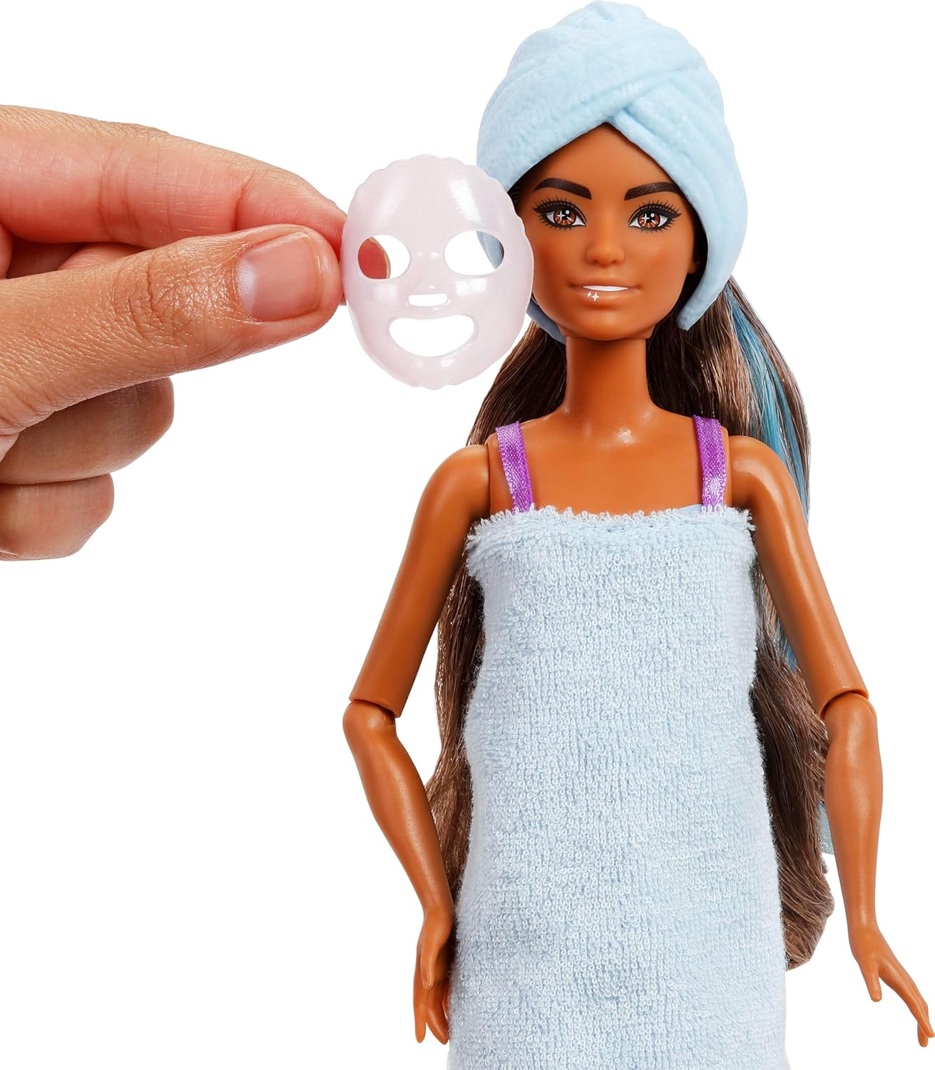 Barbie Party Unboxed Doll & Accessories, Glam Party Series with 10 Surprises Including Color-Change, Purple Sparkle Doll, JFY66