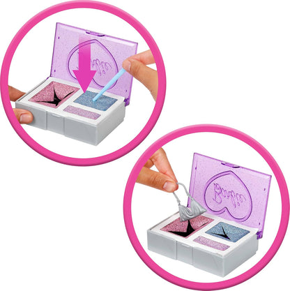 Barbie Party Unboxed Doll & Accessories, Glam Party Series with 10 Surprises Including Color-Change, Purple Sparkle Doll, JFY66