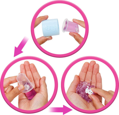 Barbie Party Unboxed Doll & Accessories, Glam Party Series with 10 Surprises Including Color-Change, Purple Sparkle Doll, JFY66