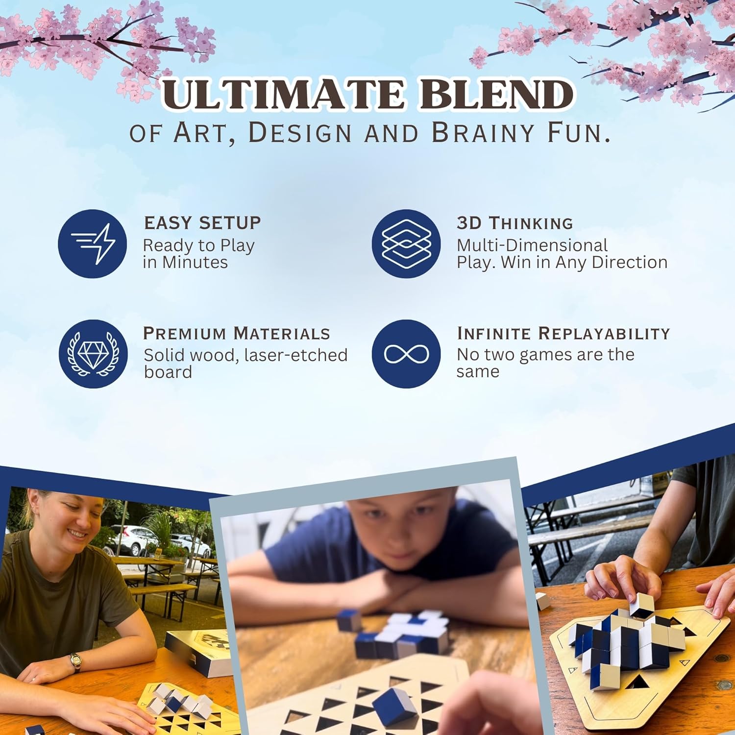 yamma - A 3D Abstract 4 In-a-Row Strategy Game with a Twist