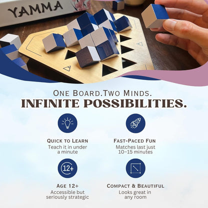 yamma - A 3D Abstract 4 In-a-Row Strategy Game with a Twist