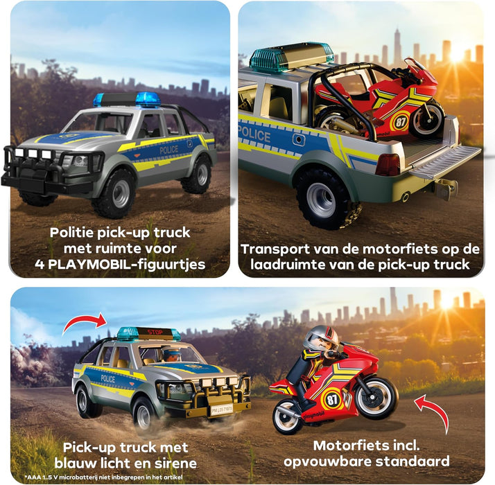 Playmobil - Police Chase With Pick-Up Truck (71875)