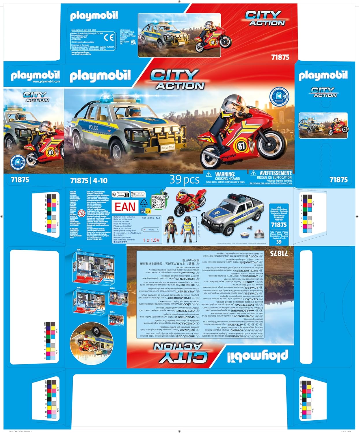 Playmobil - Police Chase With Pick-Up Truck (71875)