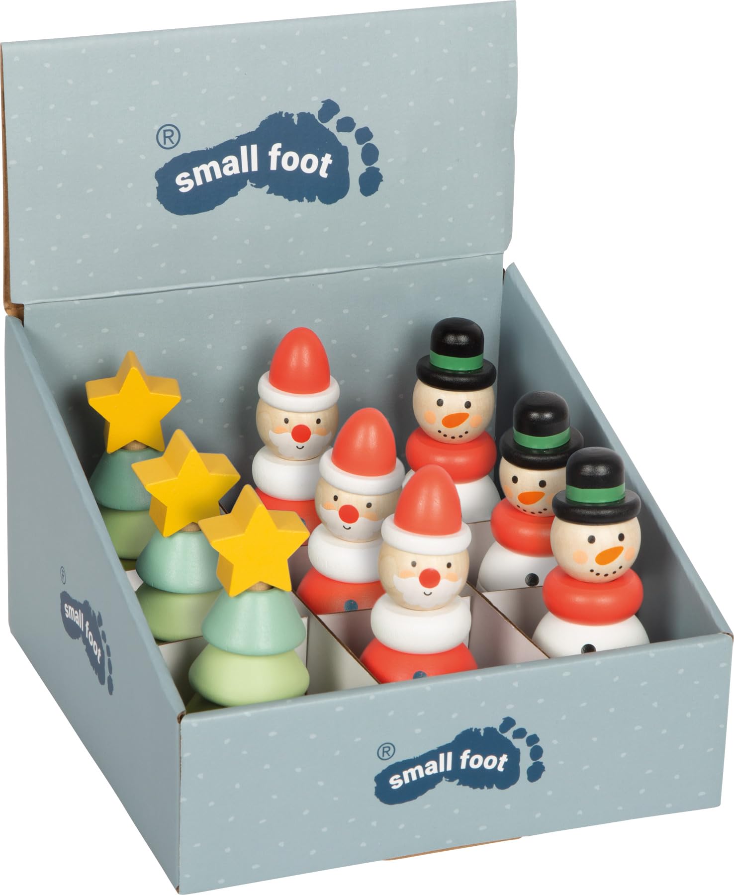 Small Foot - Small Foot - Display Kerst- en Winter Stapeltoren 9dlg.
