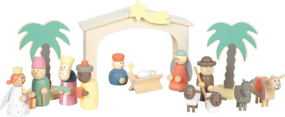 Small Foot - Small Foot - Houten Kribbe Kerstverhaal Speelset
