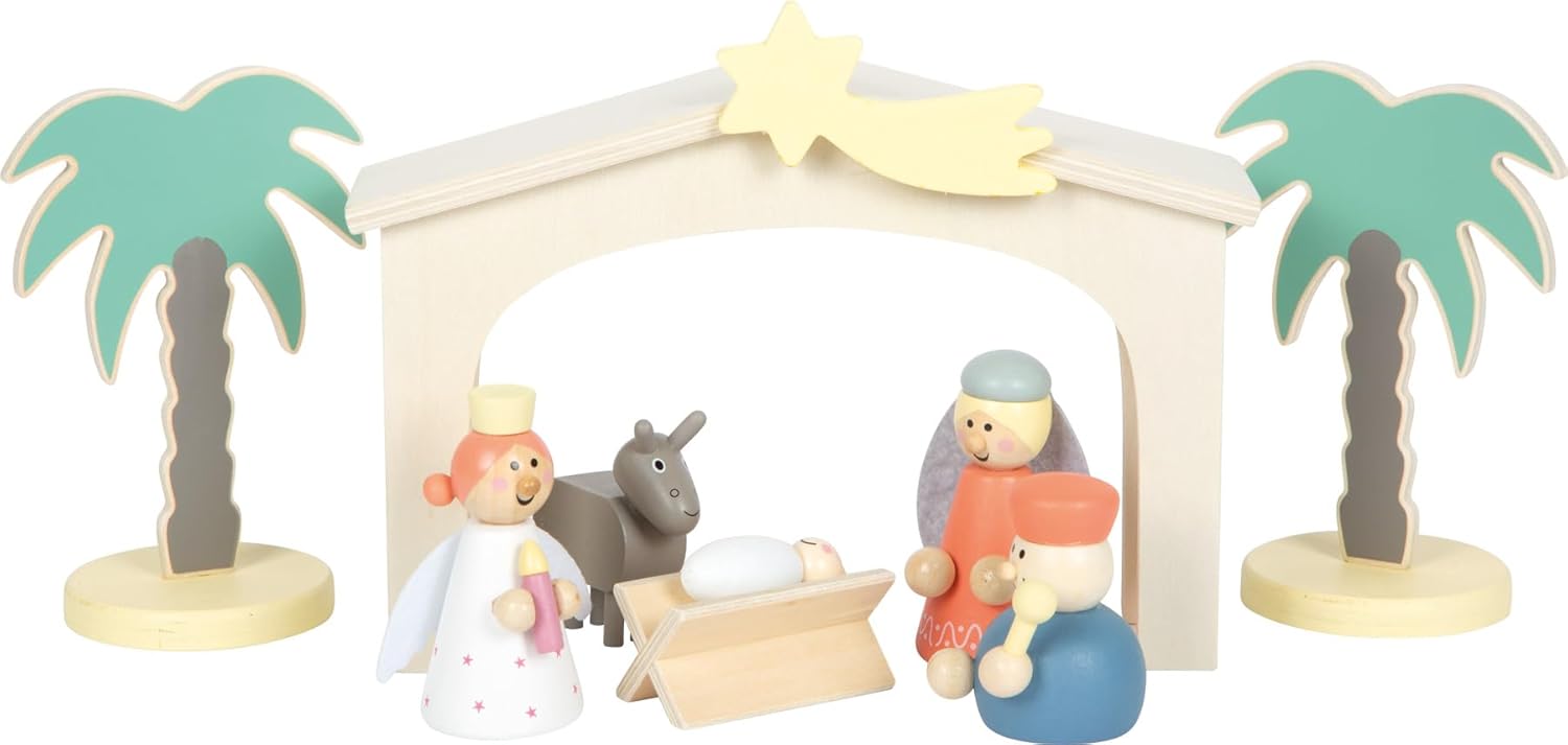 Small Foot - Small Foot - Houten Kribbe Kerstverhaal Speelset