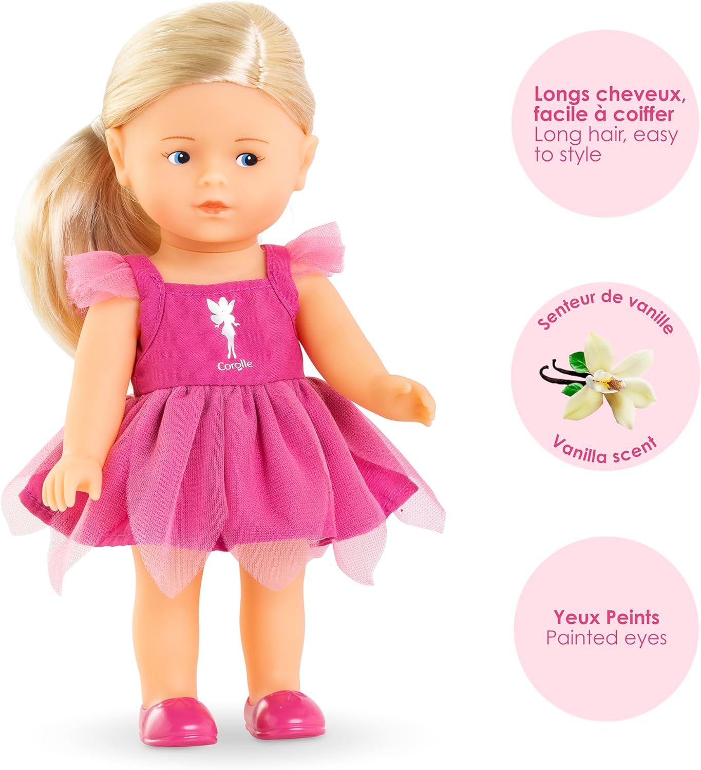 Corolle - Mijn Mini Corollines, set Rosy Fee, 20 cm, vanaf 3 jaar, 9000240180