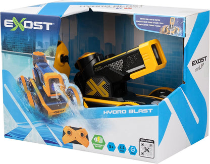 SilverLit Exost Hydro Blast RC Car for Kids with Water Blaster and Dual Land and Water Mode | Shoots Water up to 5 Metres with Auto Refill | 2 Speed Settings, 2.4GHz Remote, Rechargeable Battery 5+