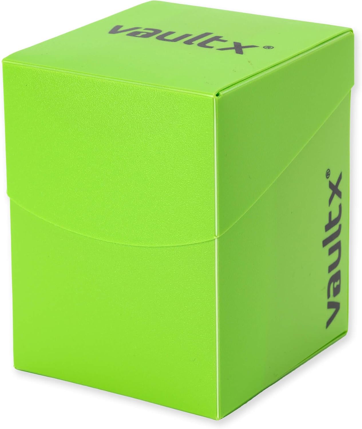 Vault X Trading Card Deck Box and 150 Black Card Sleeves, fits 100+ Sleeved Cards, Large Standard, Card Holder Storage Box, for MTG Commander Game, TCG (Green)