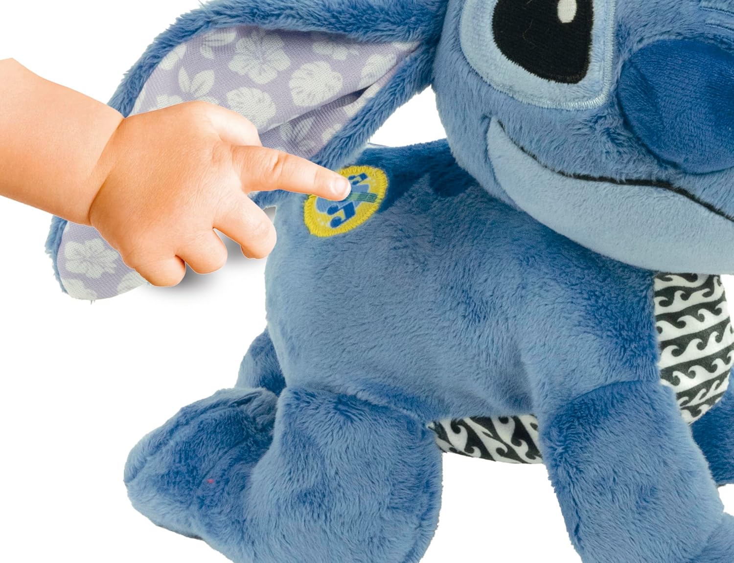 Clementoni Disney Baby Baby Stitch Gattona con Me, Topolino Peluche per Imparare a Gattonare, Gioco Prima Infanzia Bambini 6-36 Mesi, Insegna Numeri e Versi degli Animali, Lingua Italiana, 17537