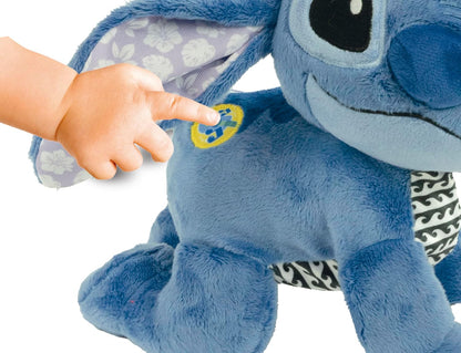 Clementoni Disney Baby Baby Stitch Gattona con Me, Topolino Peluche per Imparare a Gattonare, Gioco Prima Infanzia Bambini 6-36 Mesi, Insegna Numeri e Versi degli Animali, Lingua Italiana, 17537
