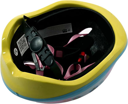 Disney Stitch Kids Bike Helmet - 52-56cm, Dial Adjustable Toddler Helmet for Girls with Ventilation, Extra Lightweight - Officially Licensed Disney Stitch Design for Cycling Safety - Pink