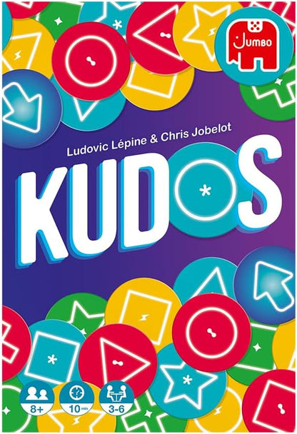 Kudos, kaartspel, card game, vanaf 8 jaar, snel en dynamisch spel, 3 tot 6 spelers