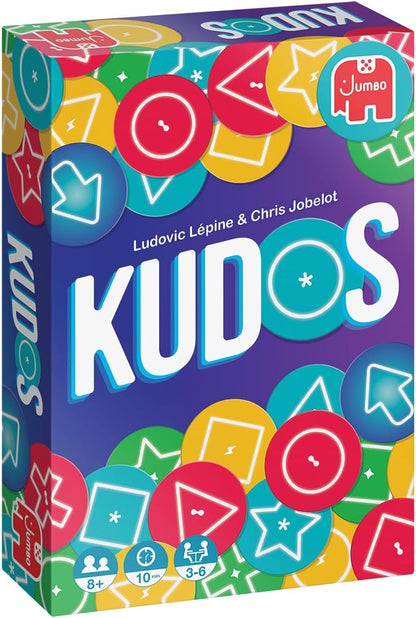Kudos, kaartspel, card game, vanaf 8 jaar, snel en dynamisch spel, 3 tot 6 spelers